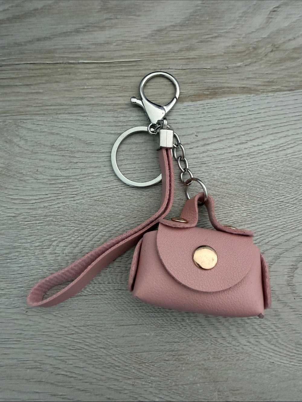 Pink Mini Purse Keychain with Wristlet